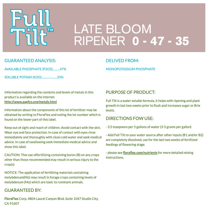 Floraflex Nutrients - Full Tilt