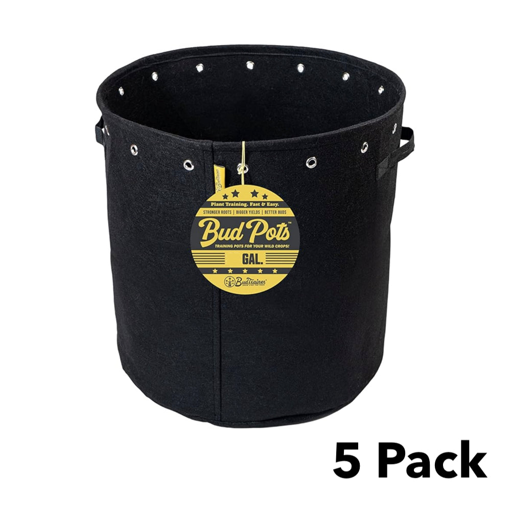 BudTrainer - Fabric Pot 3 Gallon (5 Pack)